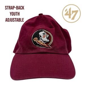 Florida State Seminoles 47 Brand Strap-back Youth Clean Up Adjustable Hat Garnet